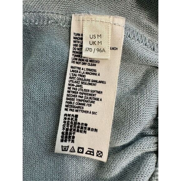 FREE PEOPLE Trekking Out Movement Light Blue Green Zip Hoodie Sweatshirt Size Me - Picture 8 of 15